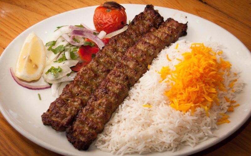 Lamb Kabab With Rice